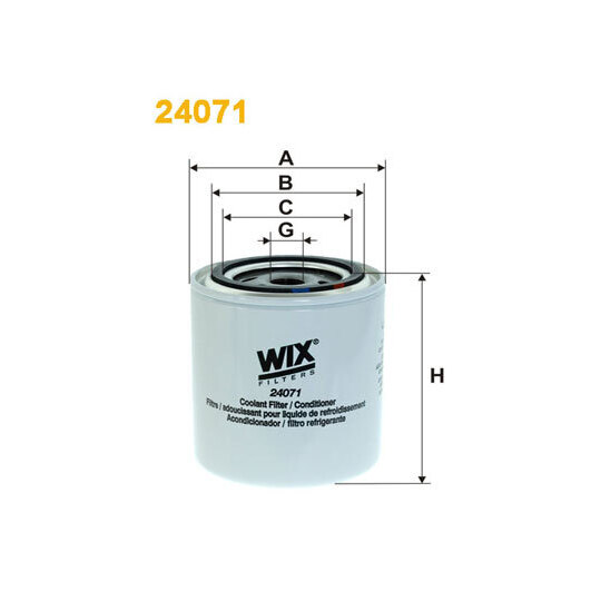 24071 - Coolant filter 