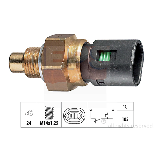 1.840.126 - Temperature Switch, coolant warning lamp 