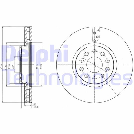 BG4330 - Bromsskiva 