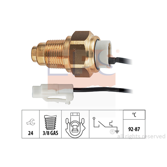 1.850.163 - Temperature Switch, radiator fan 