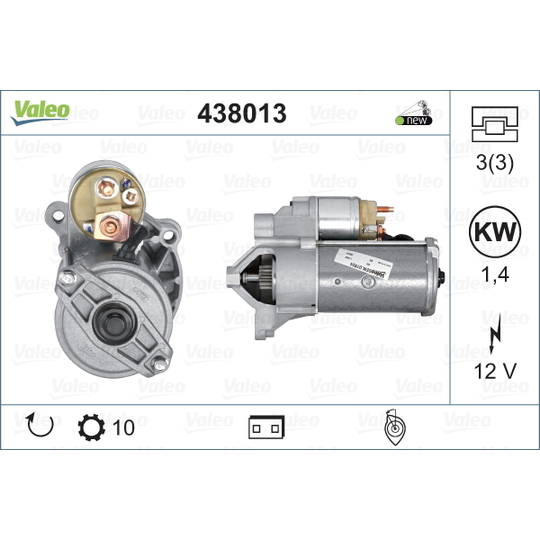 438013 - Käynnistinmoottori 