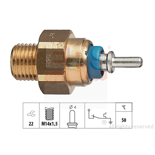 1.840.070 - Temperature Switch, coolant warning lamp 