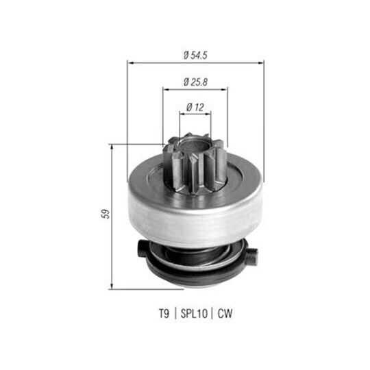 940113020372 - Starter pinion 