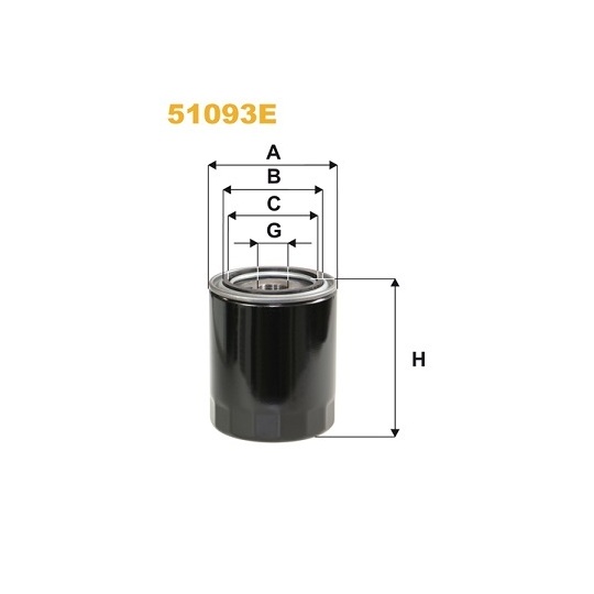 51093E - Oil filter 