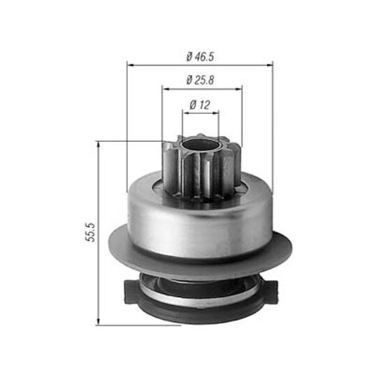 940113020256 - Starter pinion 