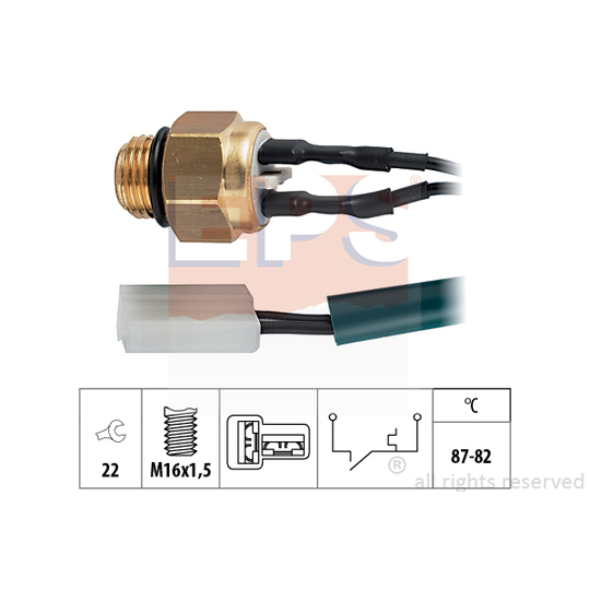 1.850.199 - Temperature Switch, radiator fan 