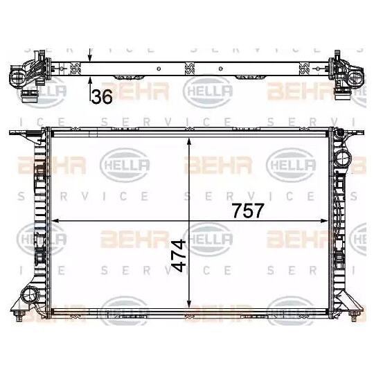 S-TGVDK - Radiator, engine cooling 