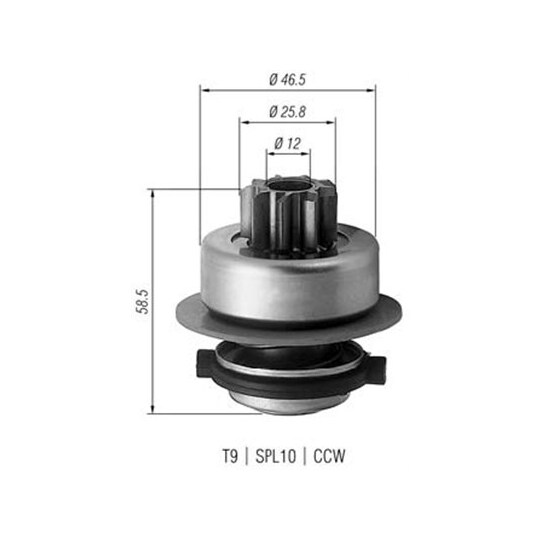 940113020171 - Starter pinion 