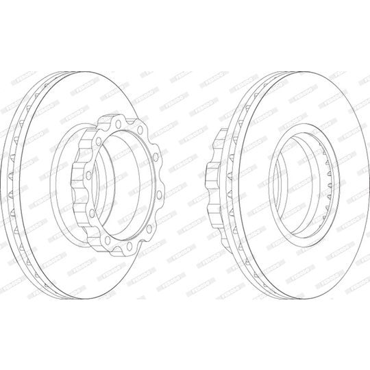 FCR160A - Bromsskiva 