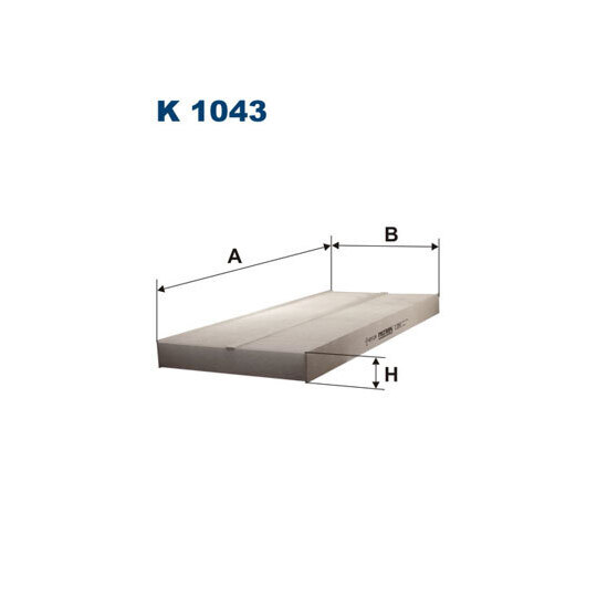 K 1043 - Filter, interior air 