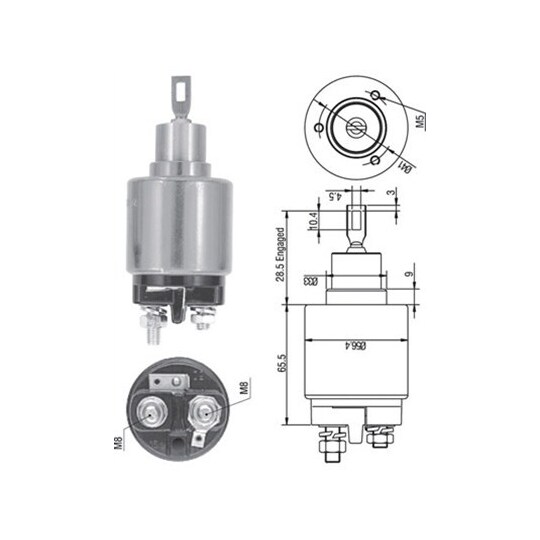 940113050128 - Solenoid Switch, starter 