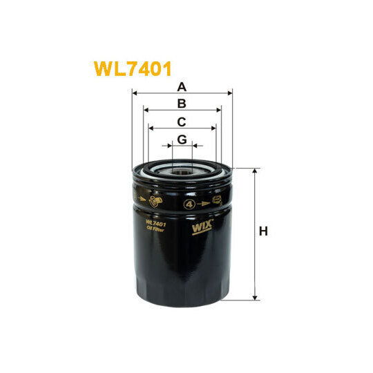WL7401 - Oil filter 