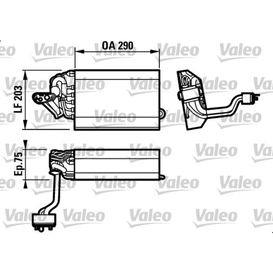 817433 - Evaporator, air conditioning 