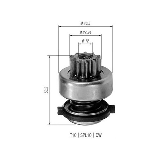 940113020191 - Starter pinion 