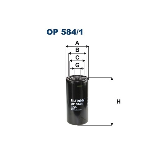 OP 584/1 - Oil filter 