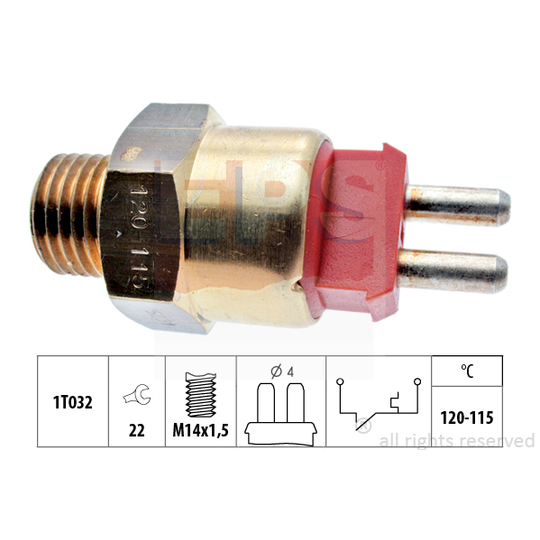 1.850.231 - Termokontakt, kylarfläkt 