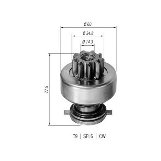 940113020114 - Starter pinion 