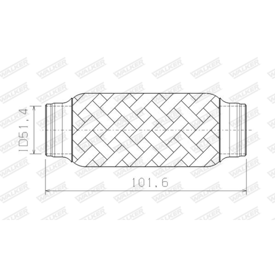 08949 - Corrugated Pipe, exhaust system 