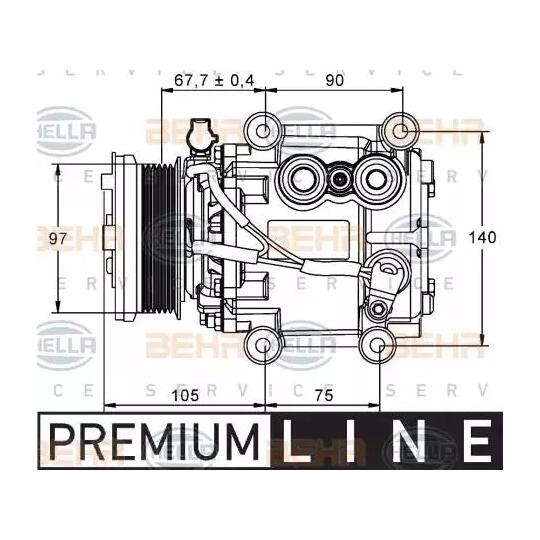 8FK351 113-221 - Compressor, air conditioning 