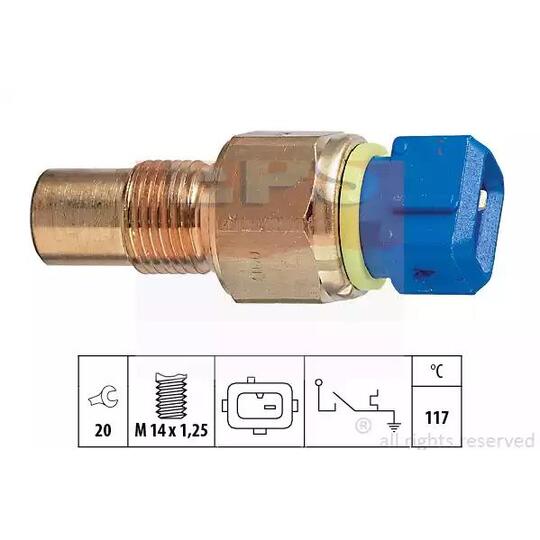 1.840.060 - Temperature Switch, coolant warning lamp 