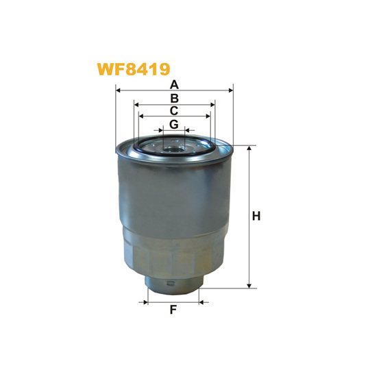 WF8419 - Kütusefilter 