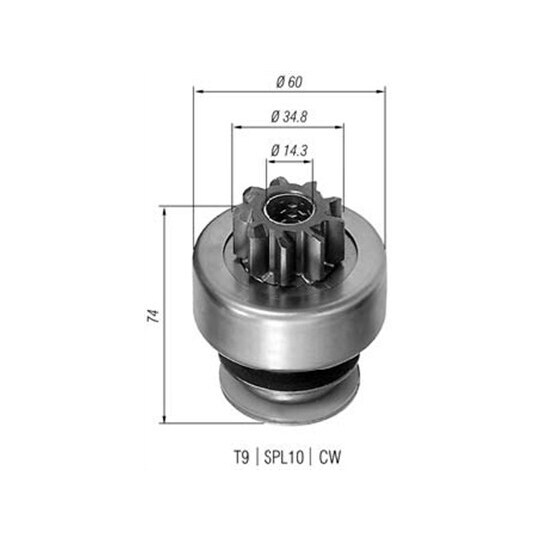 940113020071 - Starter pinion 