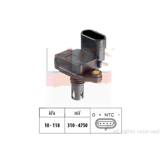 1.993.087 - Air Pressure Sensor, height adaptation 