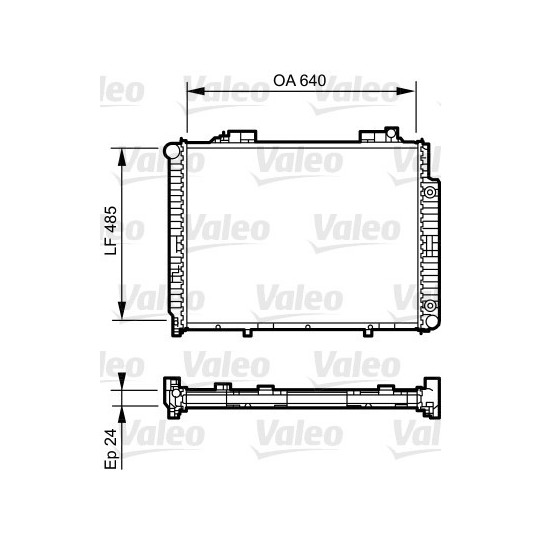 735231 - Radiator, engine cooling 