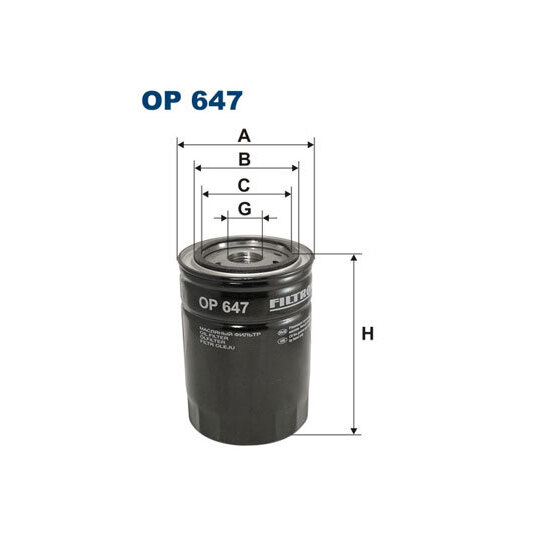 OP 647 - Oil filter 