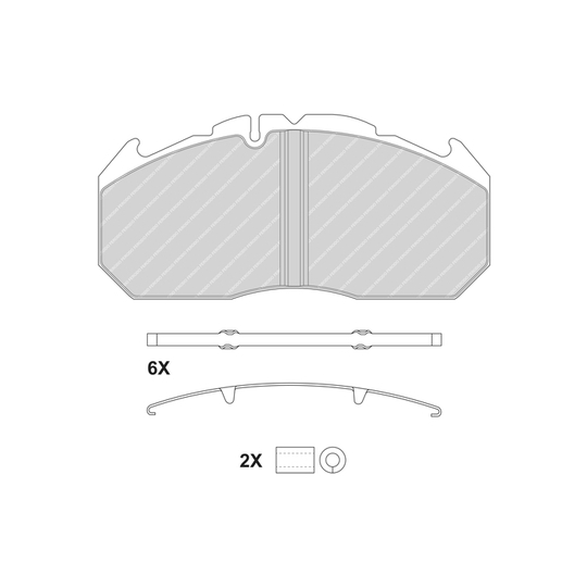 FCV1579BFE - Brake Pad Set, disc brake 