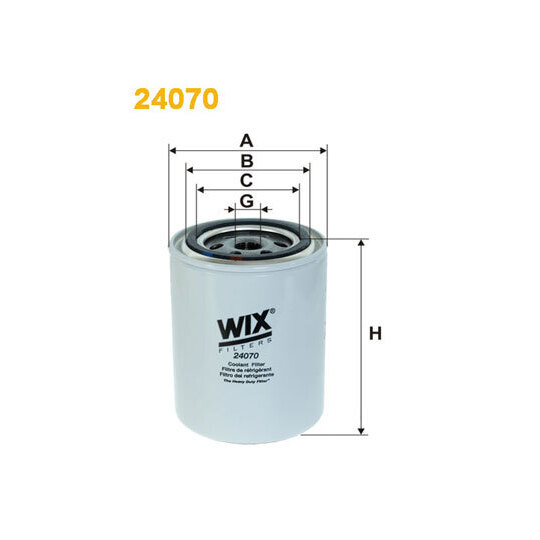 24070 - Coolant filter 