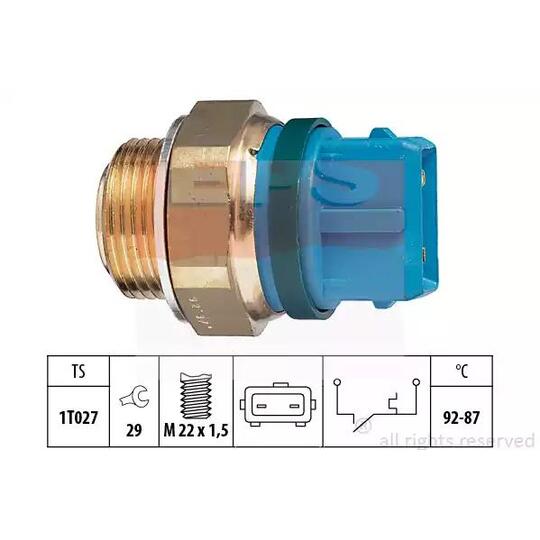 18502 01 - Temperature Switch, radiator fan 