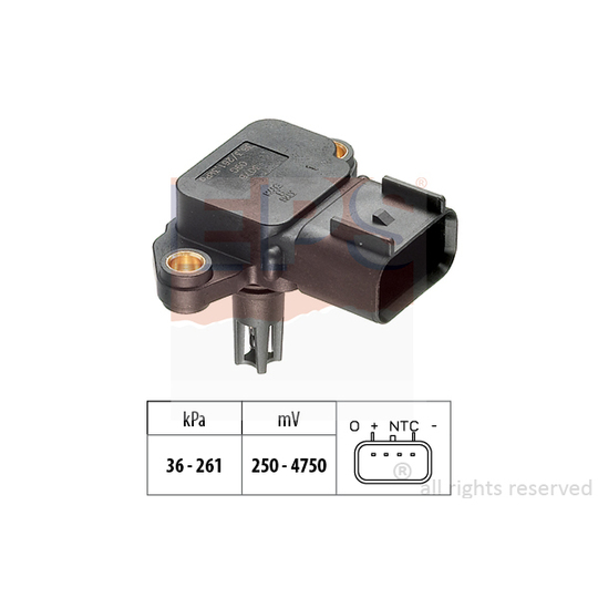 1.993.076 - Air Pressure Sensor, height adaptation 