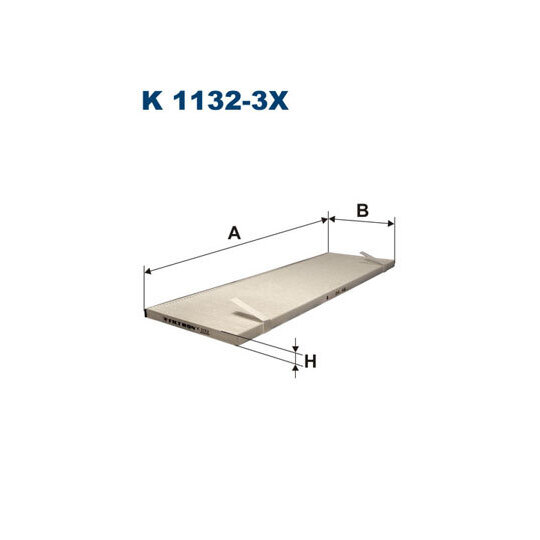 K 1132-3X - Filter, kupéventilation 