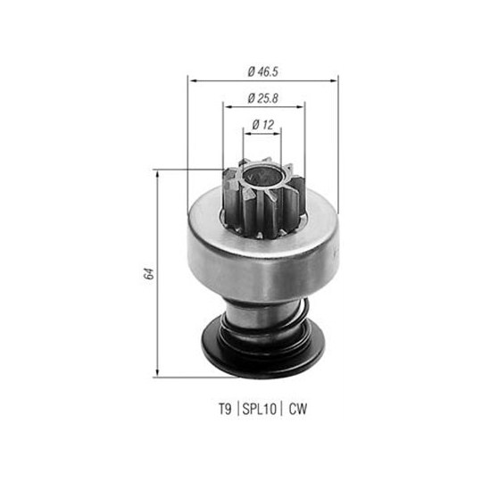 940113020023 - Starter pinion 