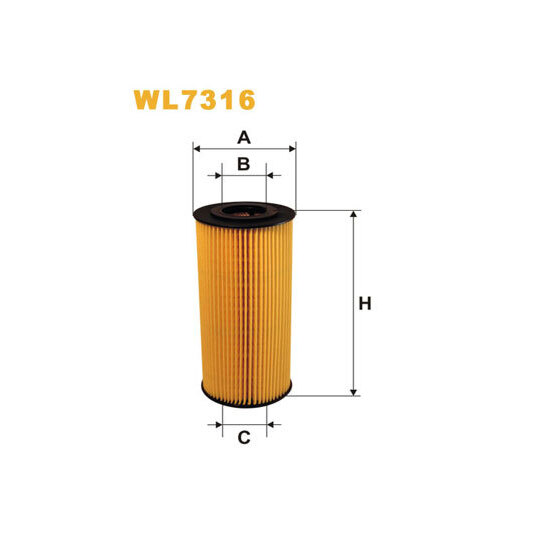 WL7316 - Oil filter 