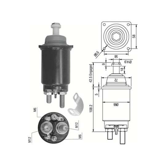 940113050313 - Solenoid Switch, starter 