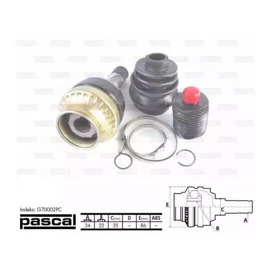 G70002PC - Joint Kit, drive shaft 