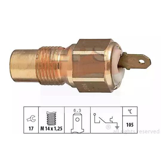 1.840.029 - Temperature Switch, coolant warning lamp 