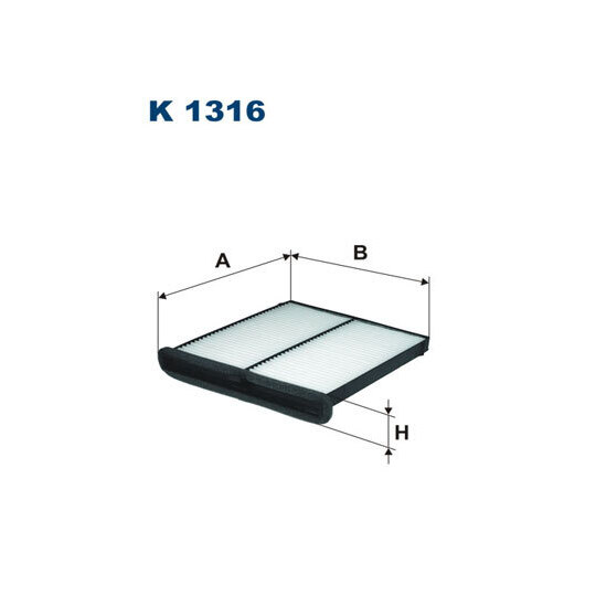 K 1316 - Filter, interior air 