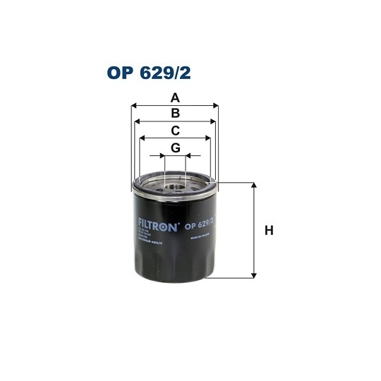 OP 629/2 - Oil filter 