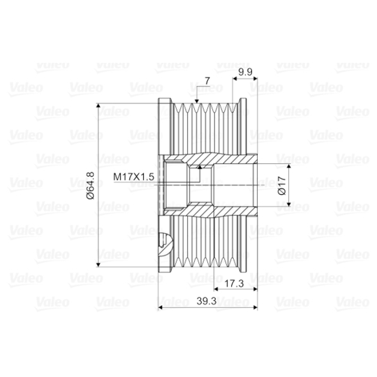 588069 - Alternator Freewheel Clutch 