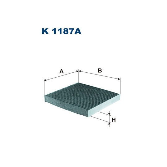 K 1187A - Filter, kupéventilation 