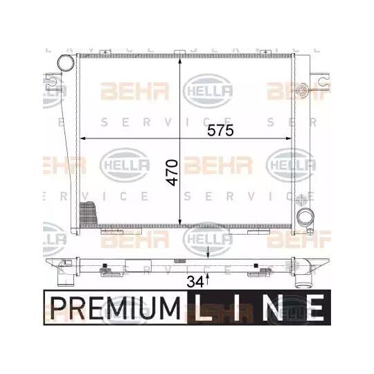 8MK 376 713-151 - Radiator, engine cooling 