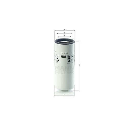 WP 12 905 - Oil filter 