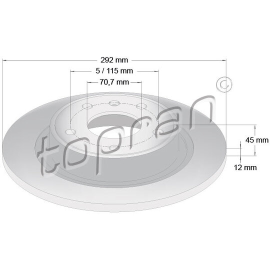 208 310 - Brake Disc 