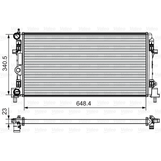 735554 - Radiator, engine cooling 