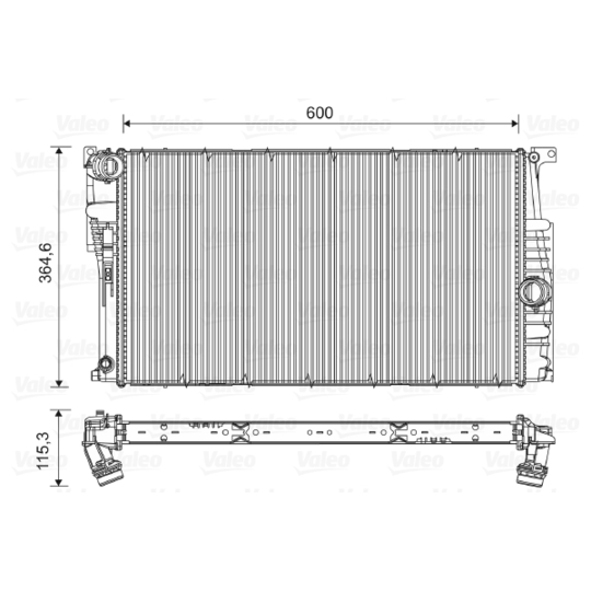 735453 - Radiator, engine cooling 