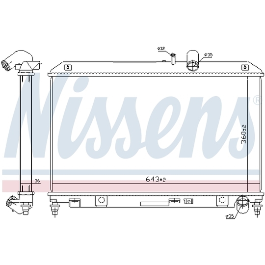 68540 - Radiator, engine cooling 