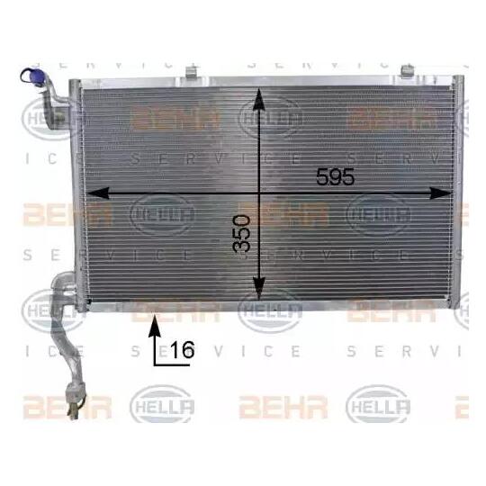 8FC 351 000-441 - Condenser, air conditioning 